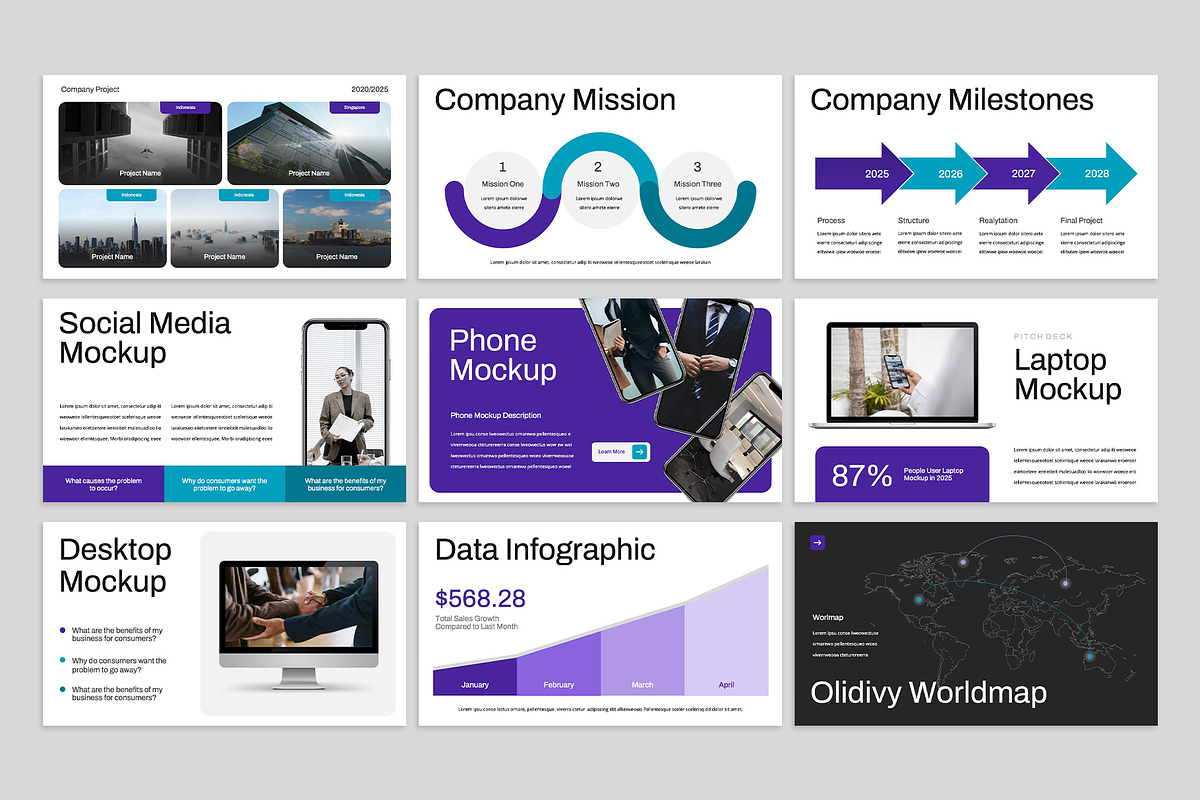 Pitch Deck PowerPoint, a Presentation Template by rgbryand (Photo 3 of 7)