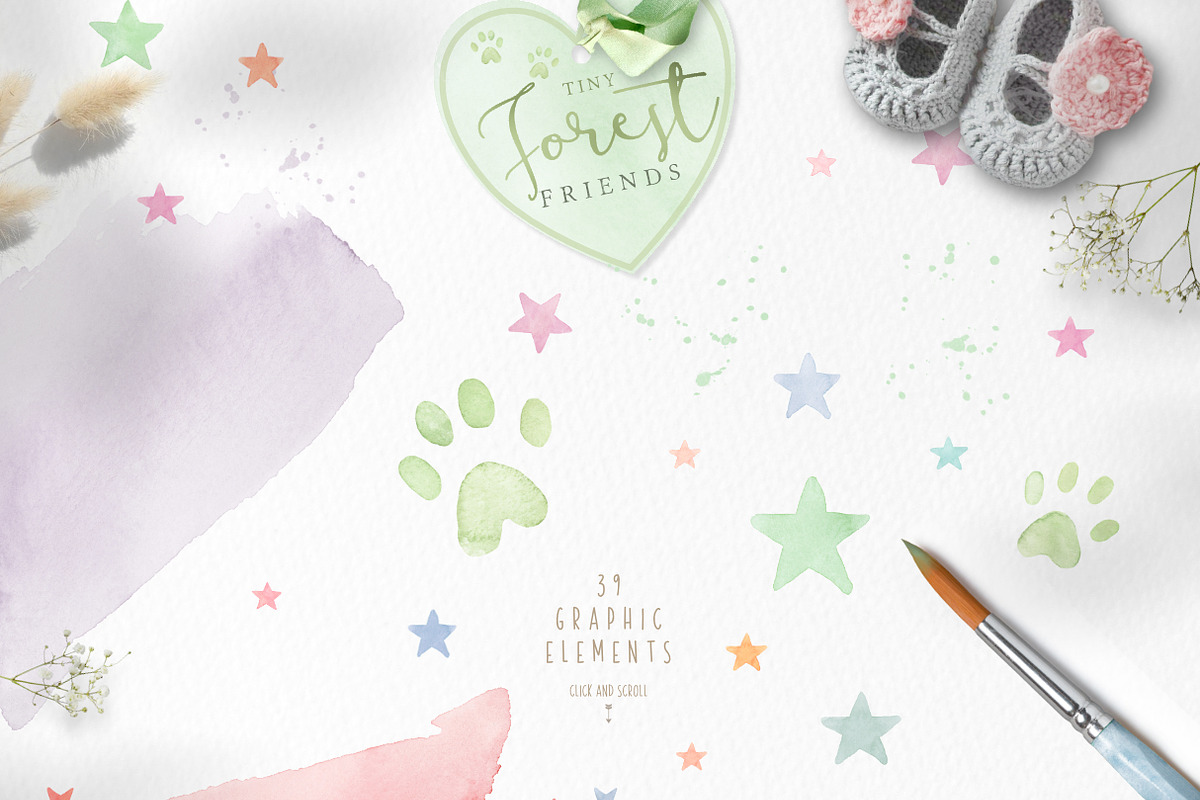 watercolor forest animal portraits, an Animal Illustration by beehouse studio (Photo 8 of 11)