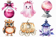 Beautiful Halloween Clipart Bundle, an Illustration by Craft Nest (Thumbnail 2 of 6)