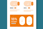 Wireframe Landing Layout, a Landing Page Template by MightyDesign (Thumbnail 4 of 8)