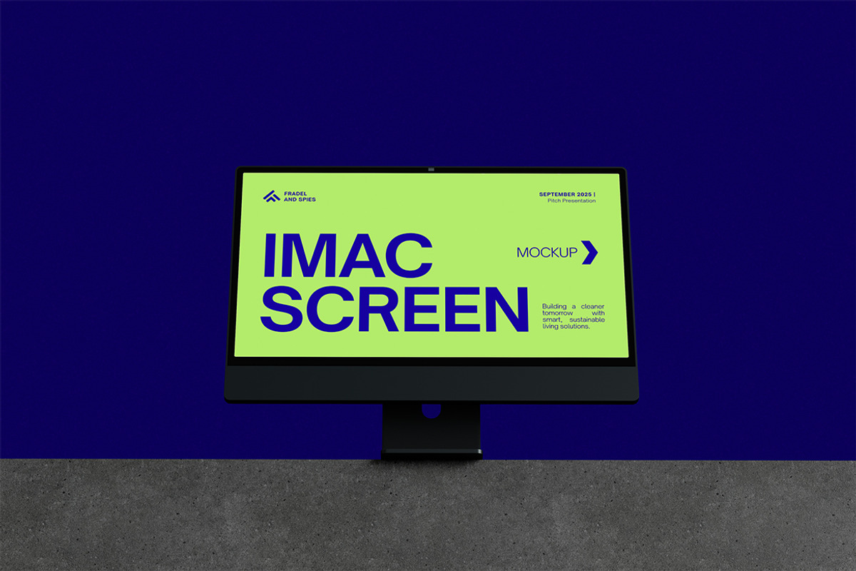 iMac Screen Mockup, an Advertising Mockup by HanaSaka_Studio (Photo 4 of 5)