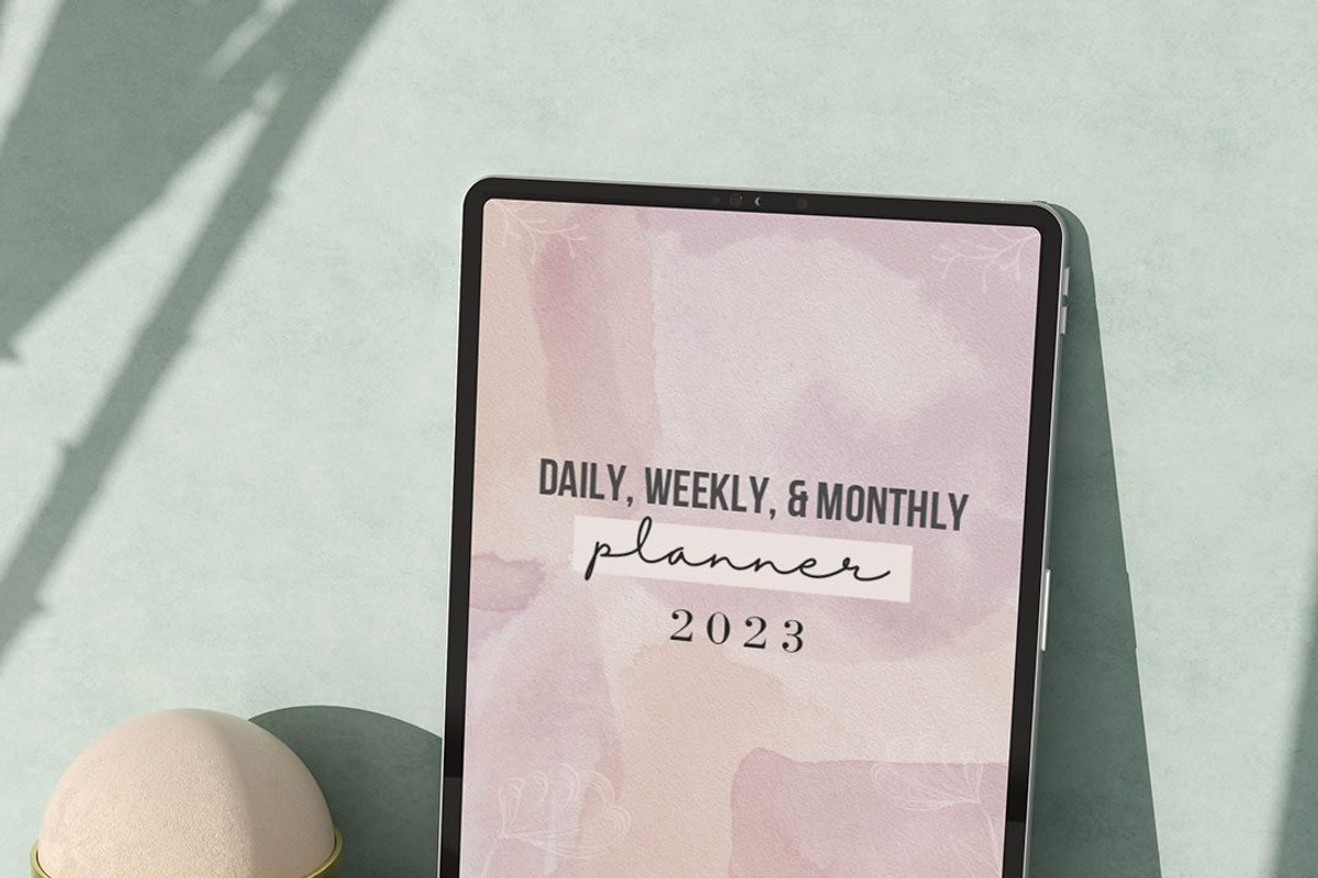 PLR/MRR Daily-Weekly-Monthly Planner, a Stationery Template by Brand Your Biz Co. (Photo 1 of 11)