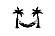 Palm Tree Hammock Silhouette Bundle, an Object Graphic by jahid234 (Thumbnail 19 of 30)