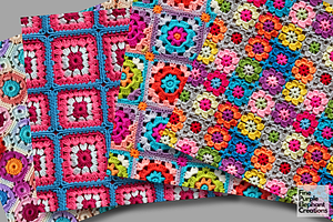 Granny Squares Crochet Texture