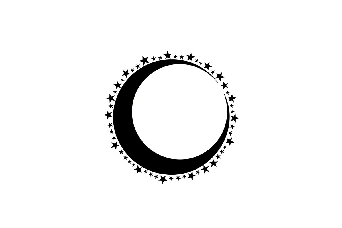 Crescent Moon Round Frame Bundle, an Illustration by Creativeshirt (Photo 15 of 31)