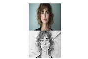 Realistic Pencil Sketch Photo Effect, a Brushes & More by studiogstock (Thumbnail 2 of 2)