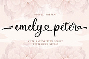 Emely and Peter - Lovely Script, a Script Font by Letterhend Studio (Thumbnail 1 of 11)