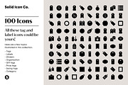 Tags and Labels Icons, a Solid Icon by Solid Icon Co (Thumbnail 5 of 6)