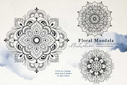 Nautical Floral & Mandala Watercolor, a Decorative Illustration by Papatongartist (Thumbnail 7 of 11)