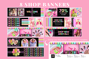 Pastel Neon Etsy Shop Kit, a Branding & Logo Template by SunshineStudioBoutique (Thumbnail 3 of 6)
