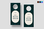 Door Hanger Template, a Stationery Template by BrandPacks (Thumbnail 1 of 7)