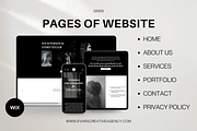 Wix Website Template - Photographer, a Wix Template by Evara Creative Agency (Thumbnail 2 of 7)
