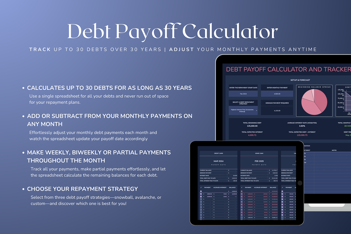 Ultimate Biweekly Budget - Darkmode, a Templates & Theme by The Creative Plans co (Photo 5 of 10)