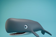 Cartoon Whale, an Animal 3D Model by XYZ Space (Thumbnail 1 of 9)