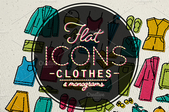 Flat Clothes Icons