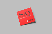 Square Business Card Mockup, a Print Template by seramoe (Thumbnail 2 of 5)