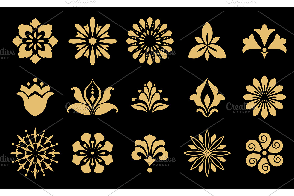 Vector floral set. Spring or summer, an Object Graphic by RODINA (Photo 1 of 3)