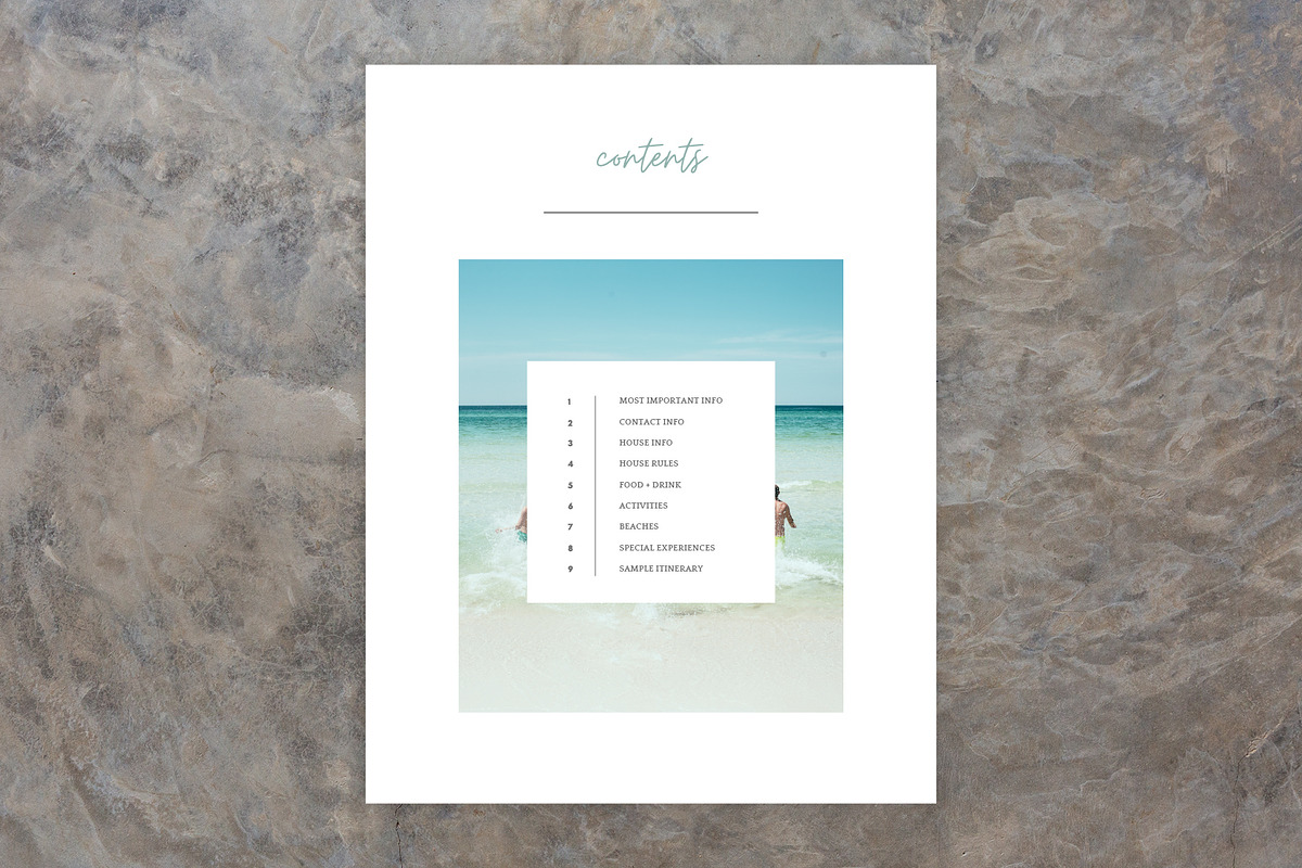 Beach House Welcome Book for Airbnb, a Templates & Theme by Kin Studio (Photo 8 of 17)