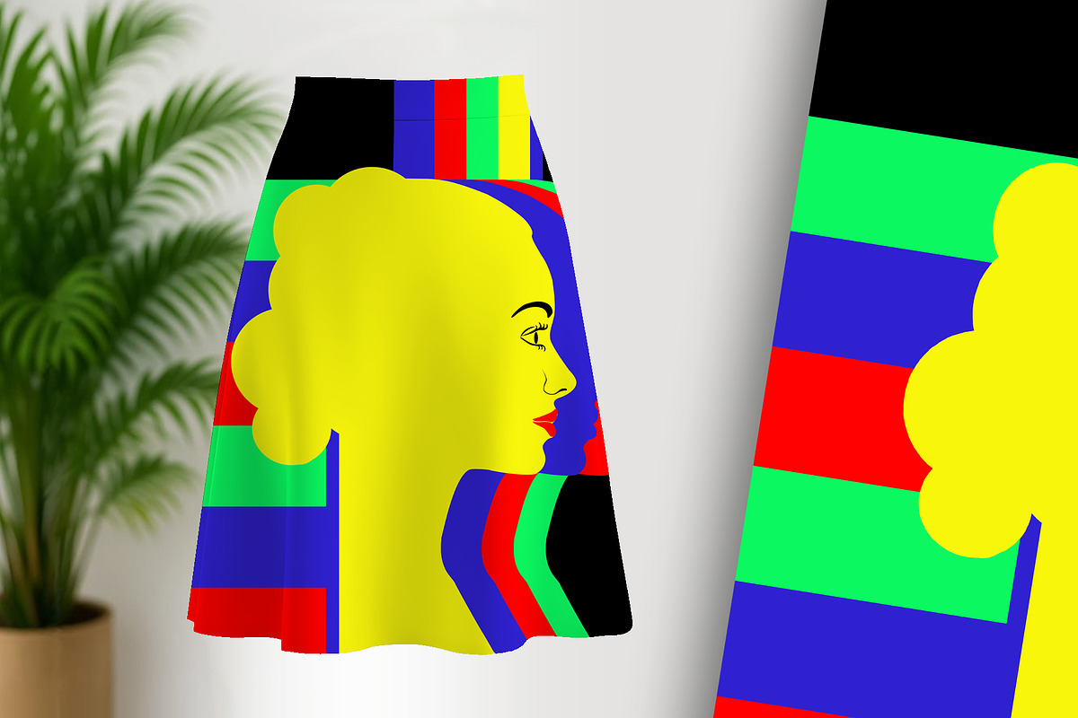Silhouette of a Woman with Rainbow, a Background Graphic by Sharon Schwalbe (Photo 3 of 6)