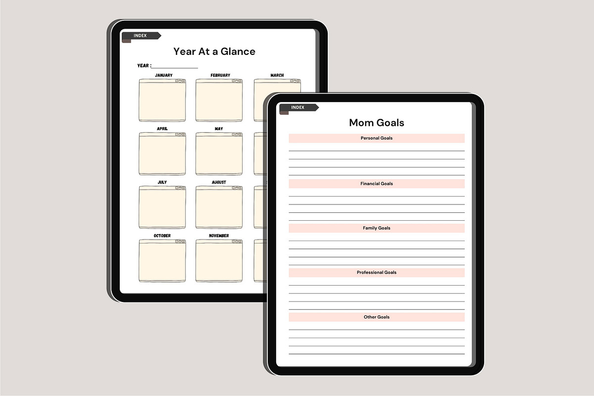 Digital 2025 Mom’s Planner Canva, a Stationery Template by Designmela01 (Photo 6 of 8)