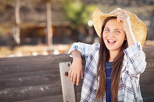 Pre-teen Girl at a Farm Ranch, a Person Photo by Andy Dean Photography