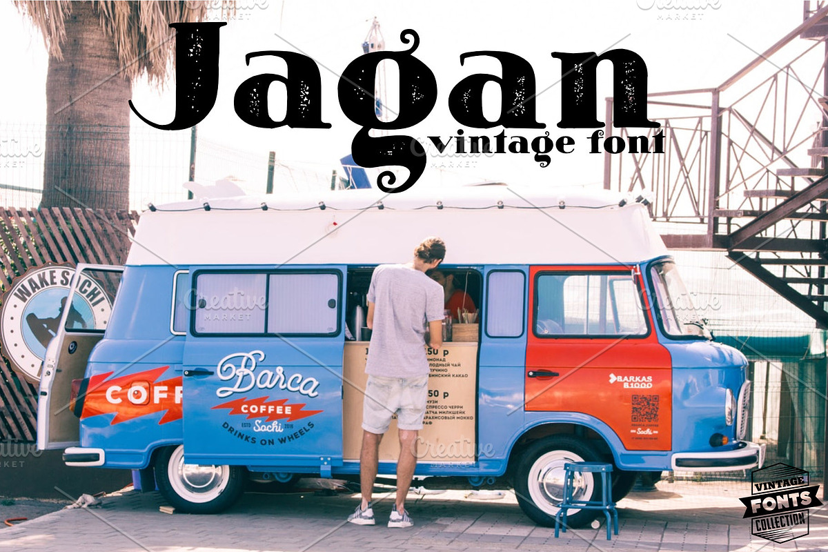 Jagan - 2 vintage fonts preview 2