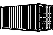 Shipping container silhouette, a Transportation Illustration by abu67222 (Thumbnail 8 of 13)