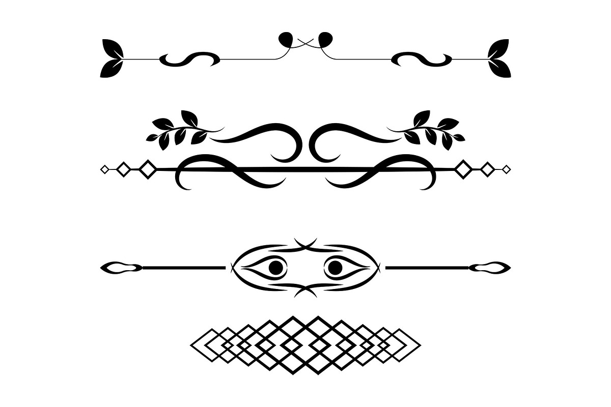 Geometric Lines Divider Designs, a Marketing Template by Photoshop Action (Photo 4 of 13)