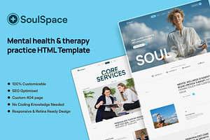 SoulSpace - Mental Health HTML Web, a HTML Template by TNCFlow
