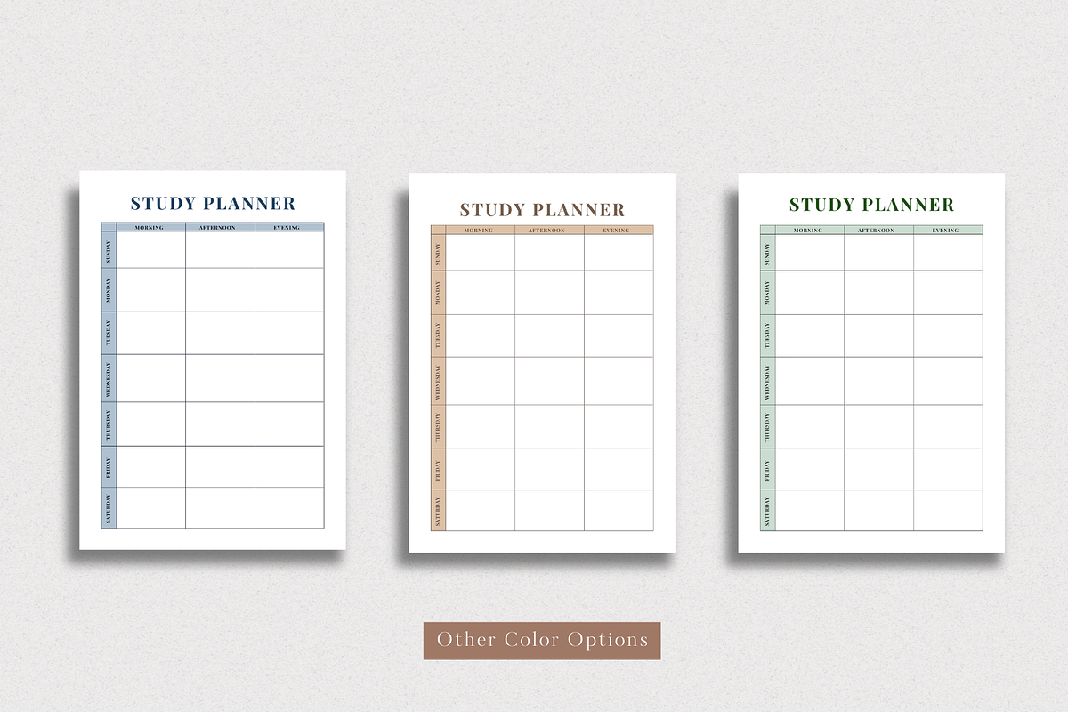 Printable Student Planner Pack Canva, a Stationery Template by The Chaos Project (Photo 8 of 9)
