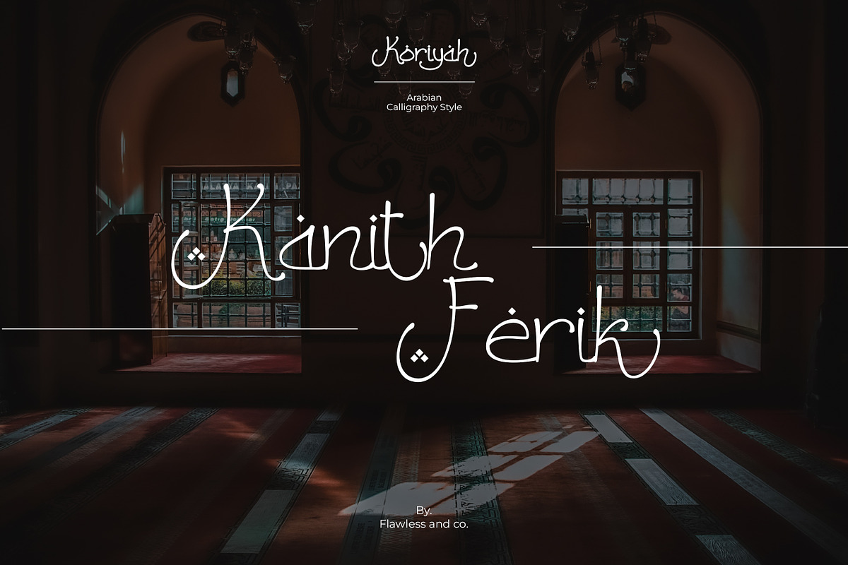Koriyah - Ramadhan Arabic Font, a Handwritten Font by Flawless And Co (Photo 4 of 9)
