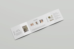 A4 Landscape Trifold Brochure Mockup