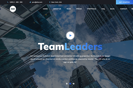 Hue - Business HTML Template, a Bootstrap Template by Restart Technology Shop