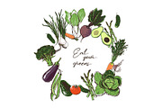 Vector Sketch Vegetables, a Food Illustration by Sopelkin (Thumbnail 5 of 7)