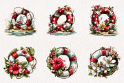Whimsical Summer Lifebuoy Clipart, an Illustration by CreationArt (Thumbnail 4 of 10)