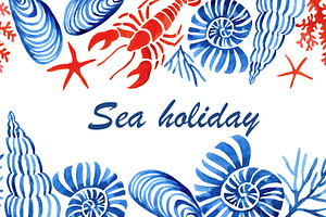 Sea Holidays. Pattern Collection