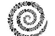 50 Elegant Floral Leaf Spiral Frame, a Decorative Illustration by Amazin_art (Thumbnail 12 of 39)