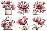 Watercolor Spring Clipart Png Bundle, an Illustration by Daily.Designs (Thumbnail 4 of 8)