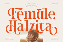Female Halzita Modern Alternate Font