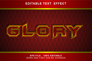 Glory Text Effect Editable