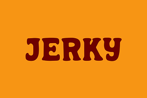 JERKY, a Slab Serif Font by SAMPLE