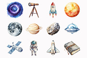 Cute Astronaut Clipart, an Illustration by Design Market (Thumbnail 3 of 5)