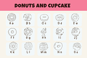Donuts And Cupcake, a Symbol Font by Sirinart (Thumbnail 2 of 6)