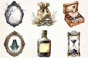 Antique Halloween Clipart, an Illustration by Libby Wishes (Thumbnail 5 of 5)