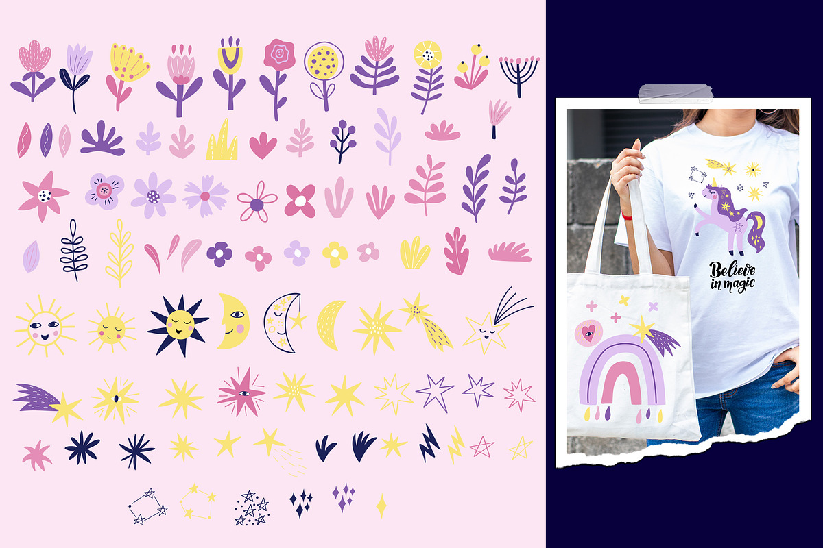 Unicorn - magic collection, a Graphic by rinaletters (Photo 5 of 14)