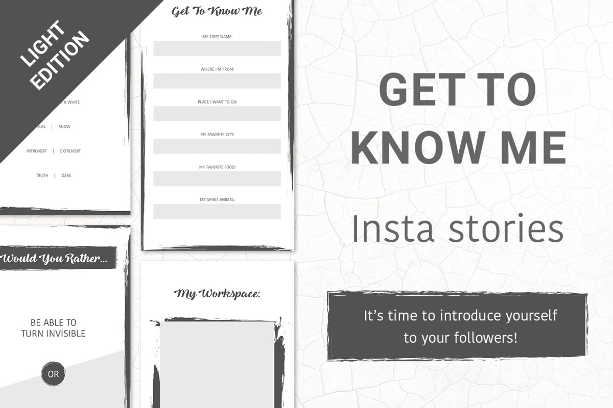 Get To Know Me - Insta Stories, a Social Media Template by Annemiek van Luinen (Photo 1 of 11)