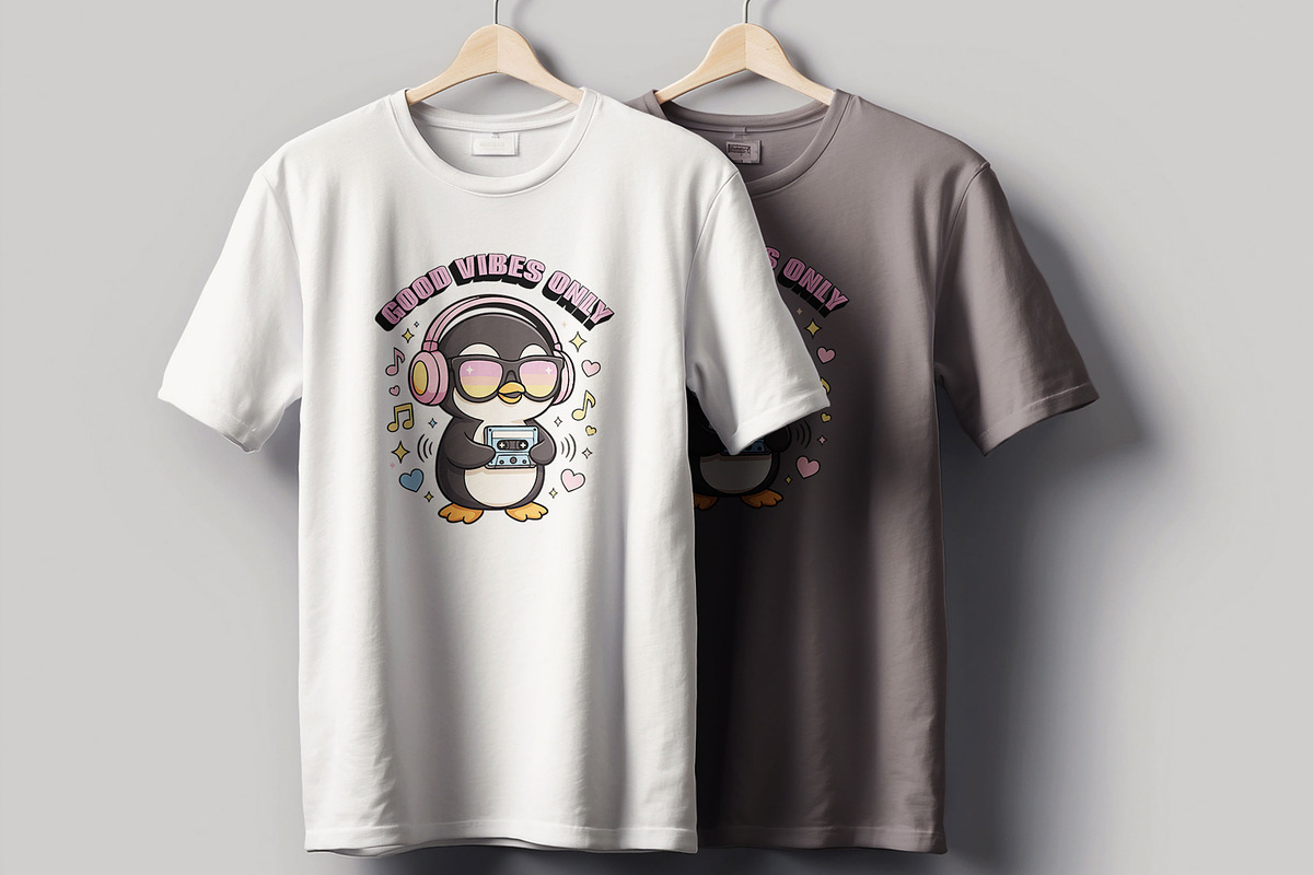 Good Vibes Only T shirt design, a Stationery Template by MightyDesign (Photo 1 of 6)