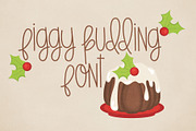 Figgy Pudding Font, a Sans Serif Font by Miss Kate (Thumbnail 1 of 3)