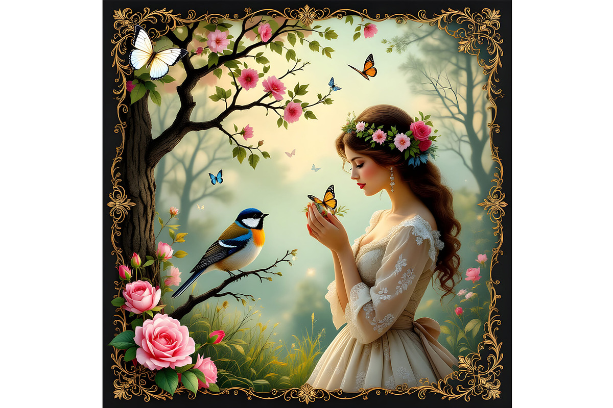 Romantic Collage, a Person Illustration by Sharon Schwalbe (Photo 4 of 4)