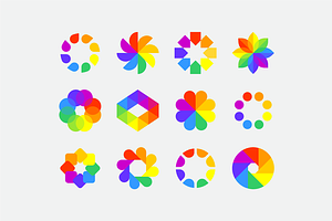 Minimal Abstract Geometric Icons 2